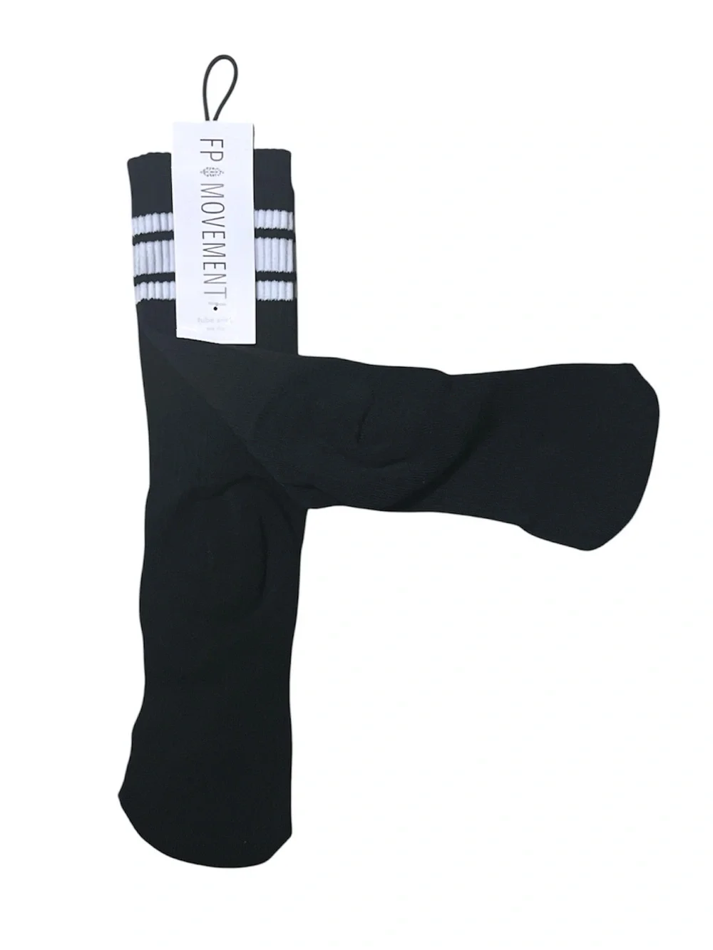 1513. FREE PEOPLE Tube socks in Black/ White One size NWT $18